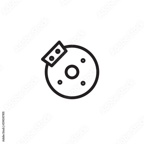 Brake Car Disc Outline Icon
