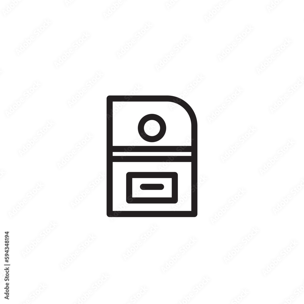 Light Car Transport Outline Icon Light Car Transport Outline Icon