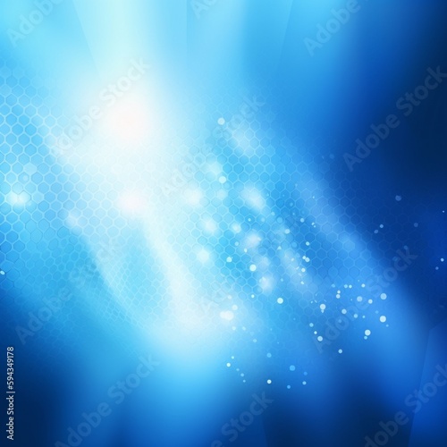 A blue abstract background with a gradient and soft light effects