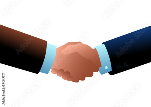 Business concept of shaking hands
