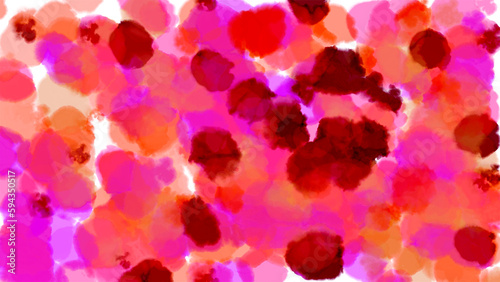ピンクの水彩のグラフィック素材、背景、壁紙 © Bambi and Sunny