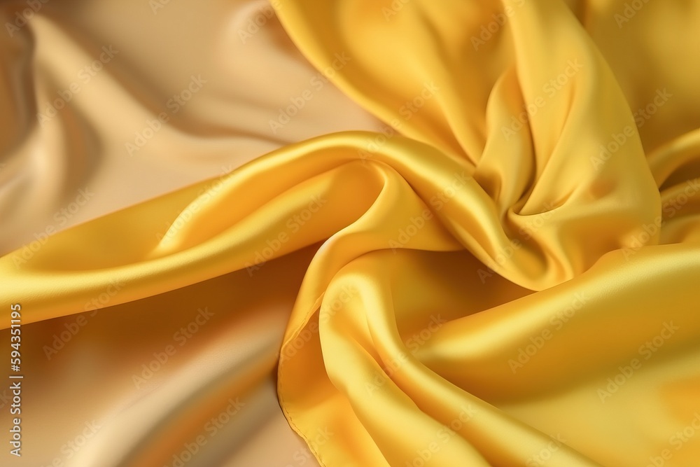  a close up of a yellow fabric with a very soft feel to it's fabric, which is very soft and soft, and soft.  generative ai