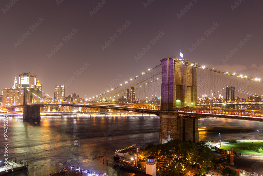 City Bridge At Night