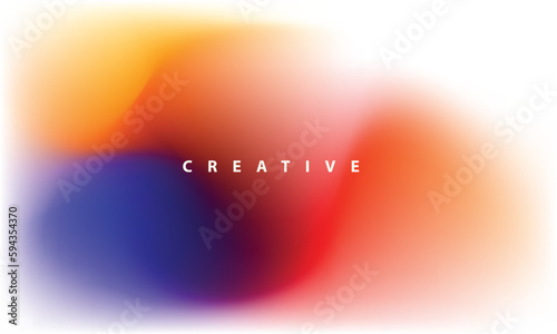 abstract gradient blue orange background colorf style