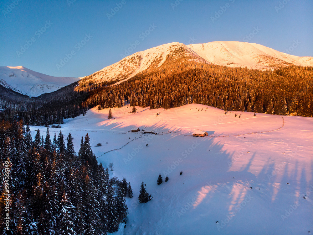 Sunrise in Carpathians