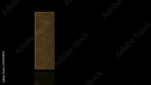 Gold Ingot turns on itself animation