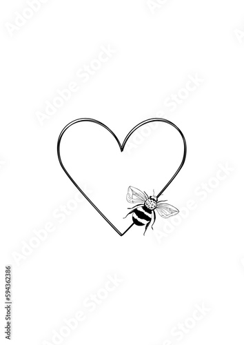 Bee Heart Frame