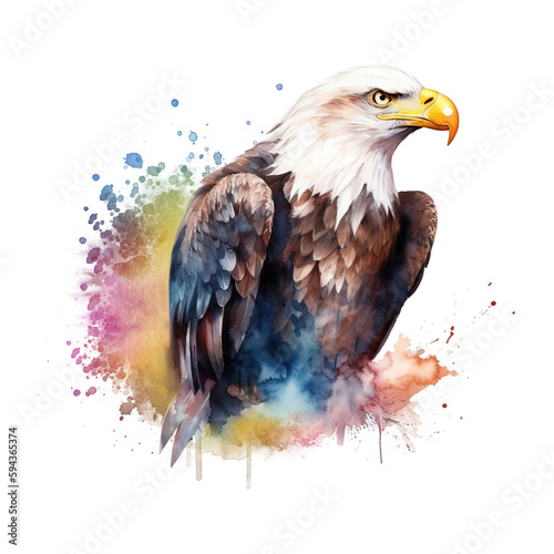 american eagle isolated on white background