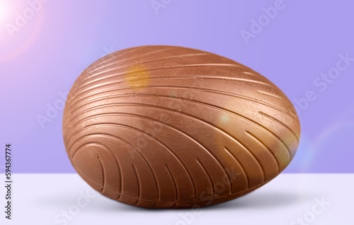 Easter tasty sweet chocolate egg