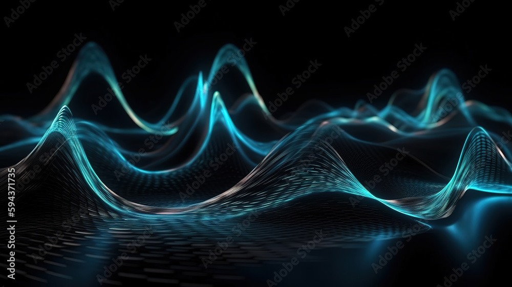 Obraz premium 3d data abstract background. Generative Ai