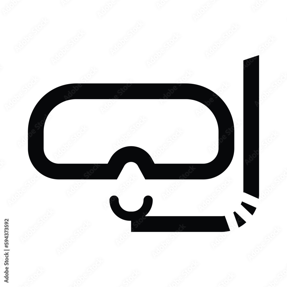 snorkel solid icon illustration vector graphic snorkel solid icon illustration vector graphic