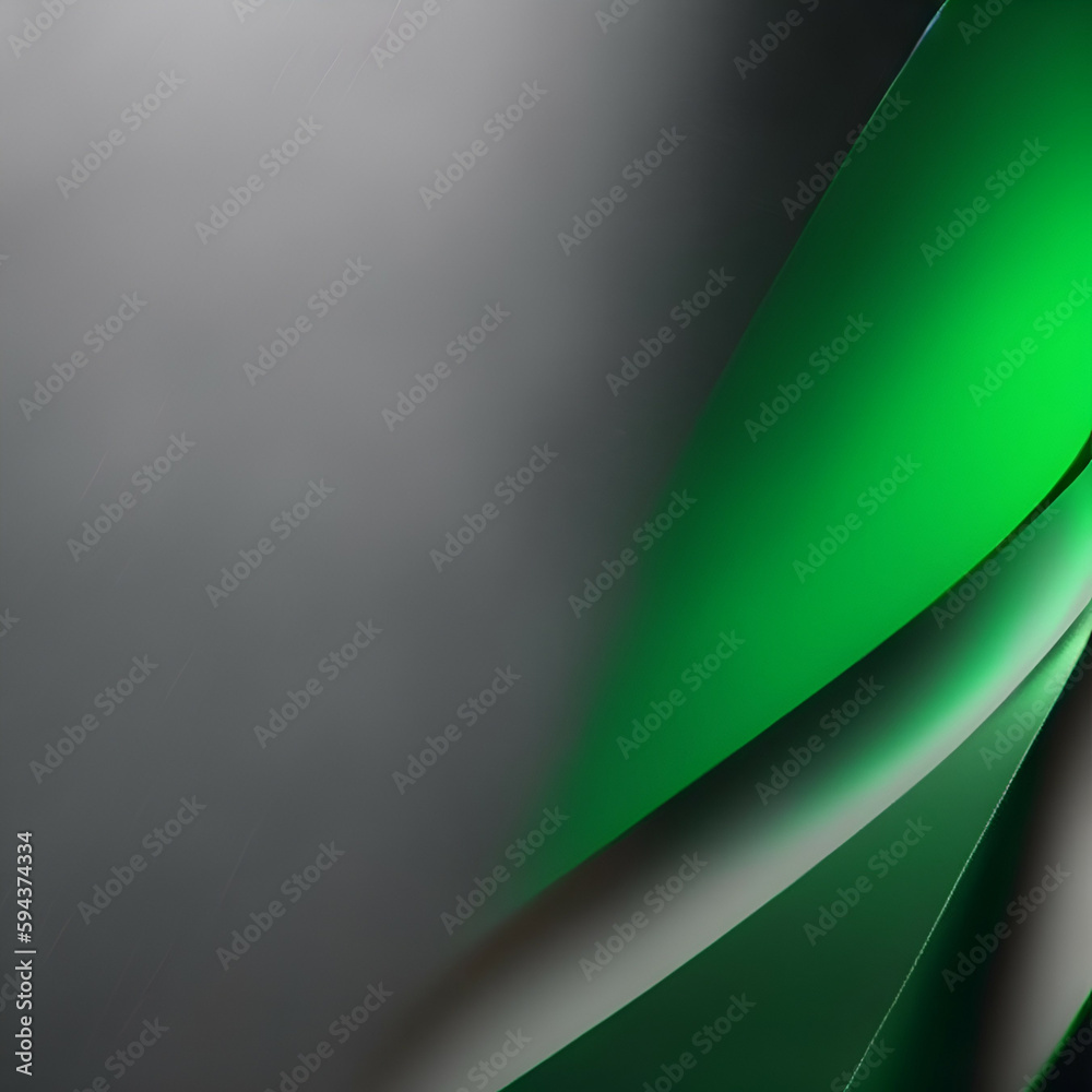 abstract green background -  black and green background - abstract background - Generative AI