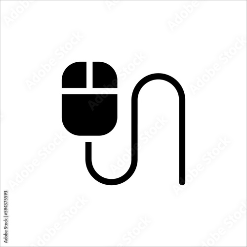 Mouse icon vector illustration template on white background