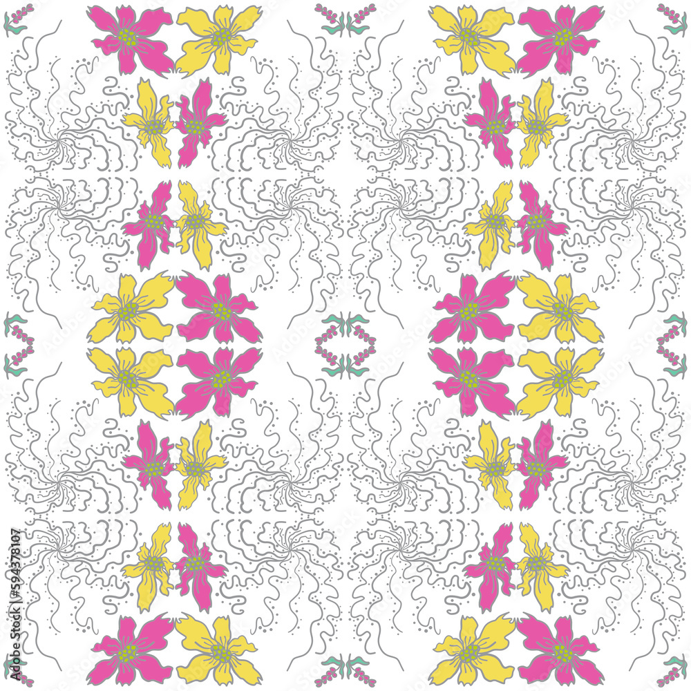 pattern with flowers pattern with flowers