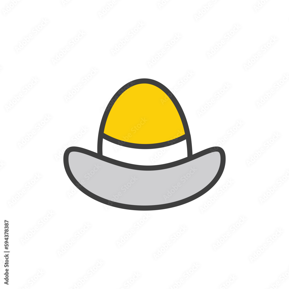 Pirat Cap icon design with white background stock illustration Pirat Cap icon design with white background stock illustration