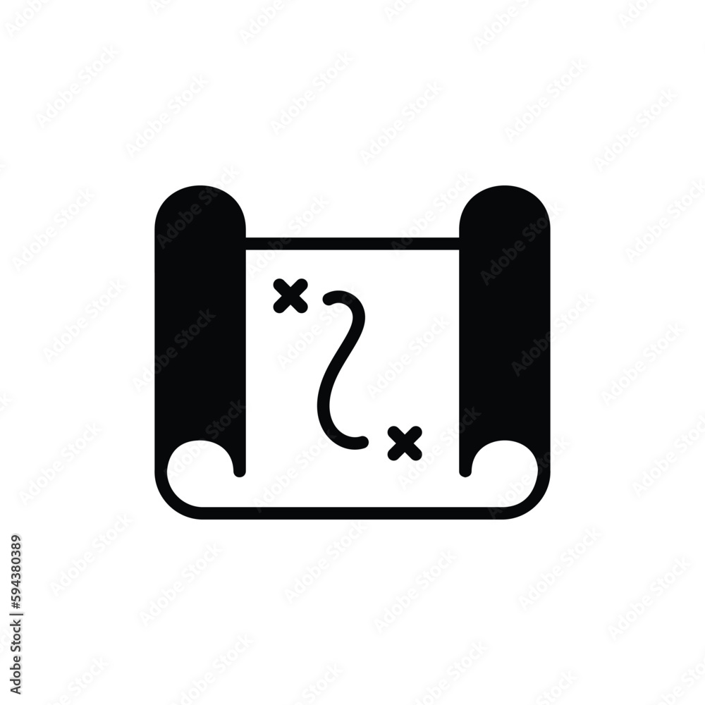 Map icon design with white background stock illustration Map icon design with white background stock illustration