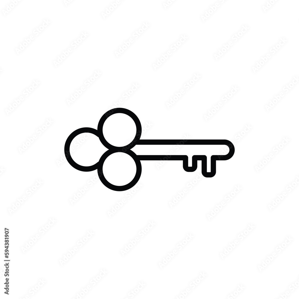 Keys icon design with white background stock illustration Keys icon design with white background stock illustration