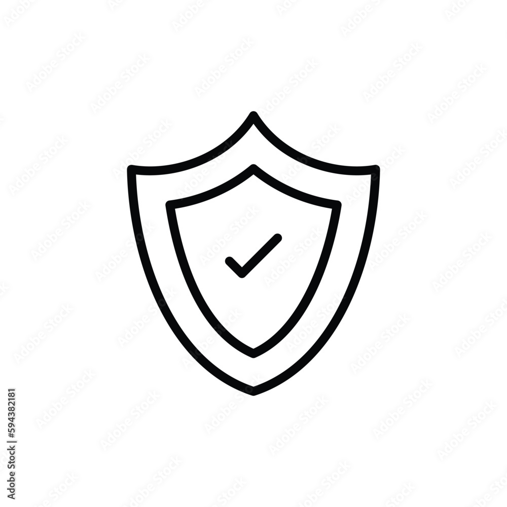 Shield icon design with white background stock illustration Shield icon design with white background stock illustration