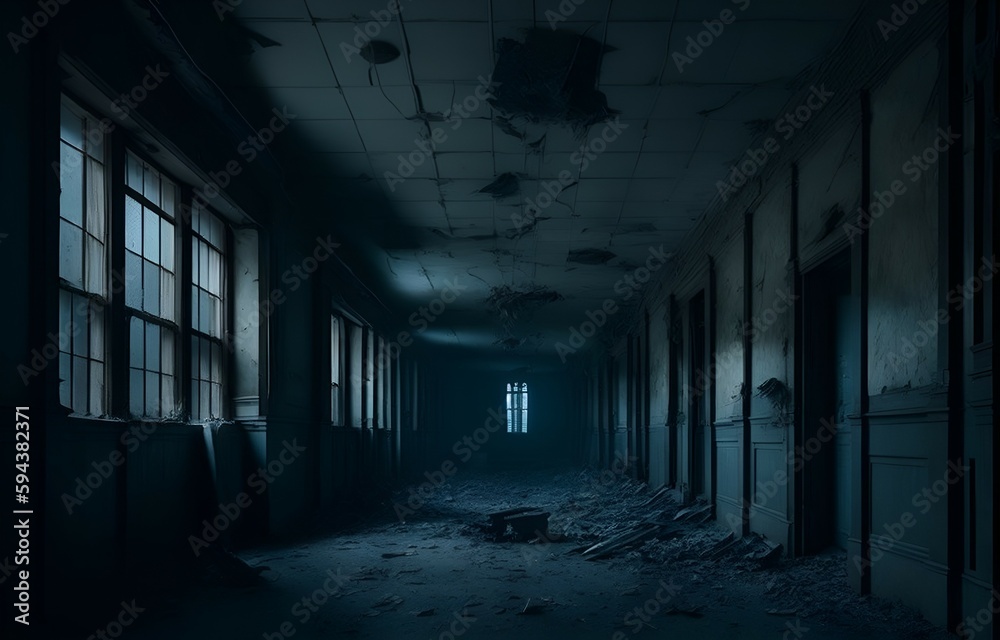 building, old, abandoned, interior, light, corridor, room, dark, house, dirty, ancient, shadow, aged, terror, creepy, psychiatric, hospital, asylum