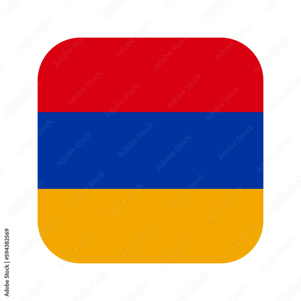 Fototapeta premium Armenia flag simple illustration for independence day or election