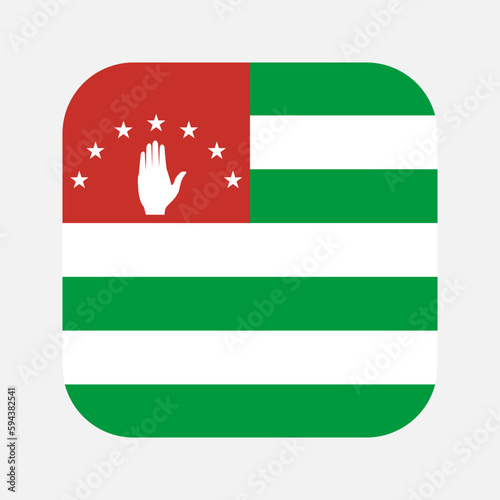Abkhazia flag simple illustration for independence day or election