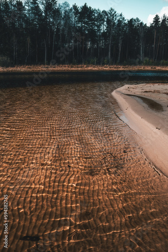 Fototapeta Naklejka Na Ścianę i Meble -  Lake Jelenie Duże, early spring - Kaszuby, Poland part 2