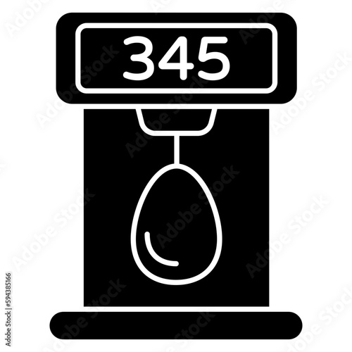 A modern design icon of punching bag