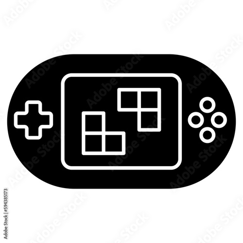 A flat design, icon of game console