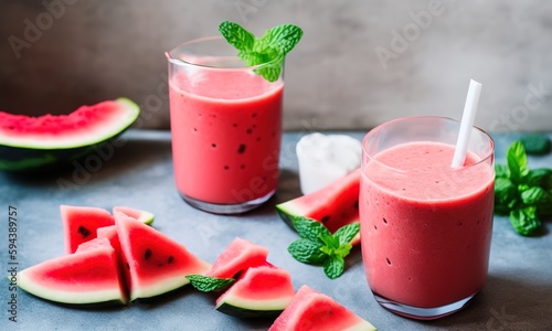 smoothie with watermelon