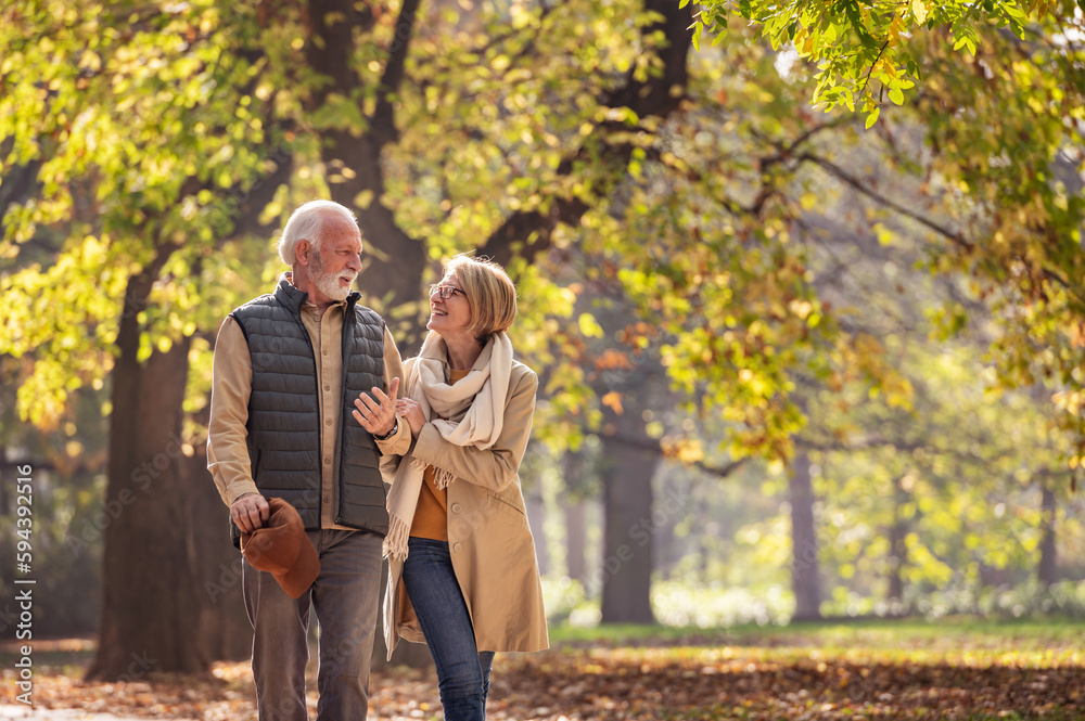 Cheerful pensioners enjoying their life walking together in the park and talking. Activities for elderly people Cheerful pensioners enjoying their life walking together in the park and talking. Activities for elderly people