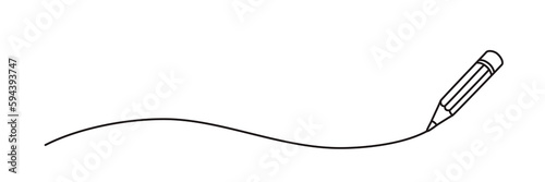 Pencil drawing a line doodle hand drawn with thin line. Png clipart isolated on transparent background