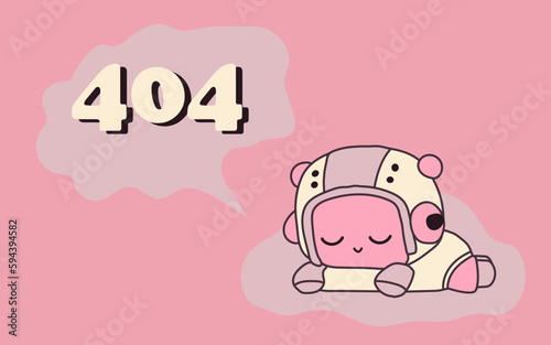 404 error page design. Web site problem, failure, website access denied concept. Unavailable webpage, inaccessible network mistake. Flat graphic vector illustration isolated on white background