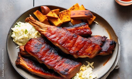 grilled pork ribs