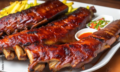 grilled pork ribs