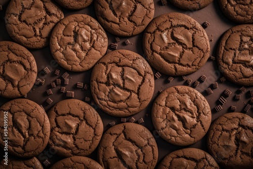 chocolate cookies, ai generated, Generative AI