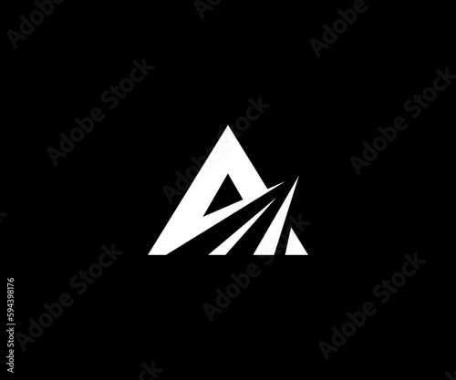 letter a with road logo