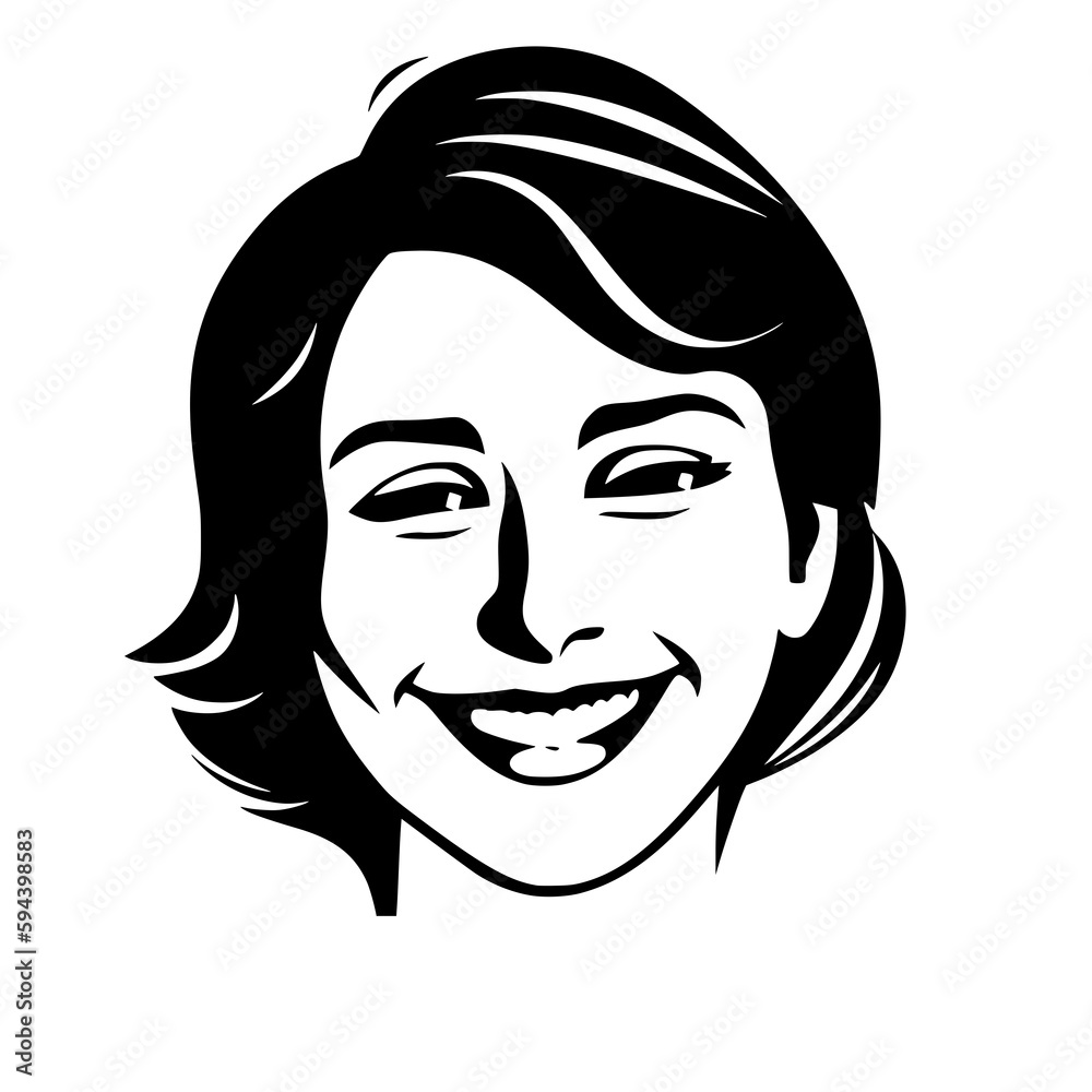 smiling woman's face