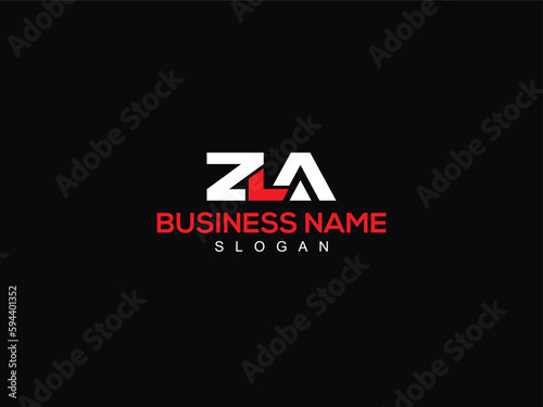 Modern ZLA Logo Letter Vector, Initial zl logo, zla Three Letter Logo Icon