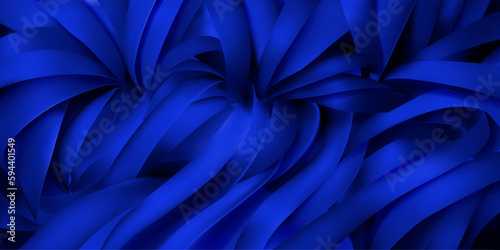 Wallpaper Mural Background of blue silk or paper ribbons Torontodigital.ca