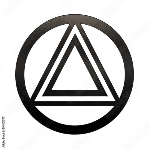 triangle in circle symbol