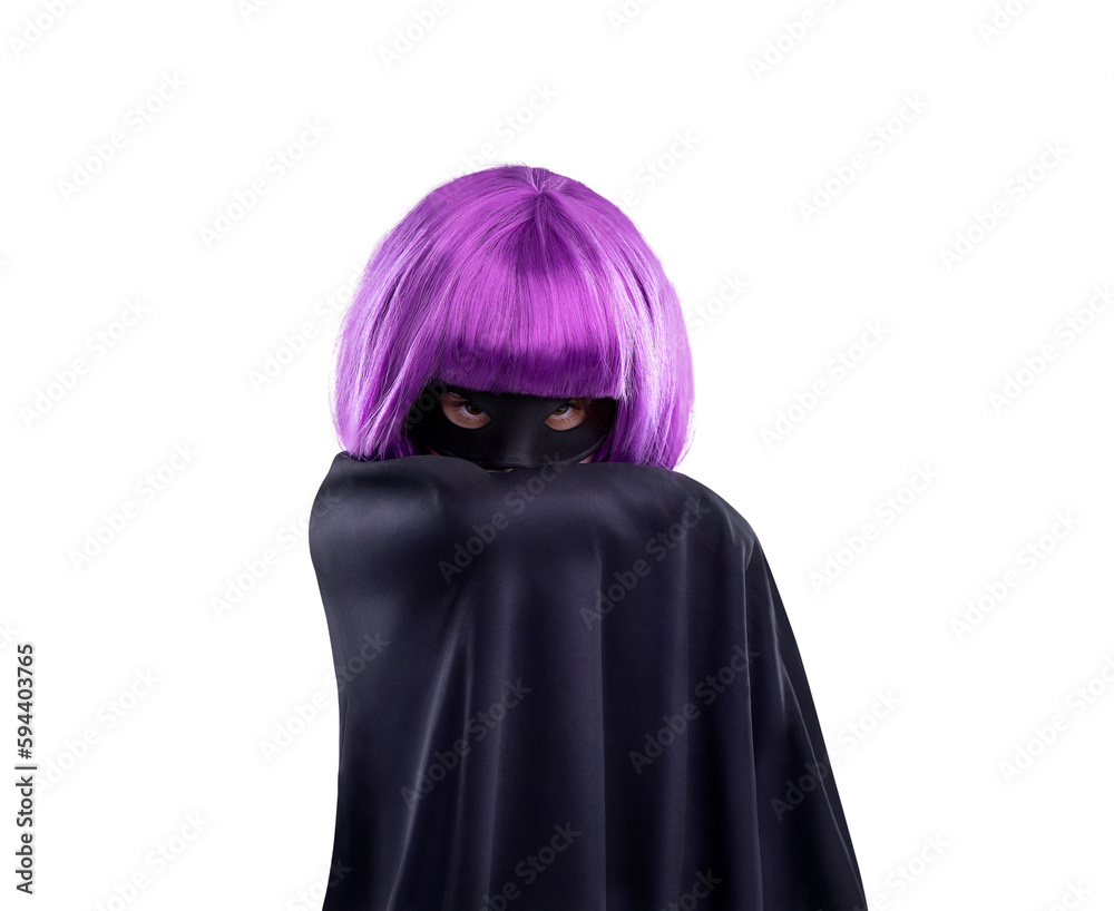 Superhero, portrait and girl child in costume playing on isolated, transparent and png background. Face, mask and kid in cape for halloween, theme or fantasy cosplay, fun and cool, creative and pose Superhero, portrait and girl child in costume playing on isolated, transparent and png background. Face, mask and kid in cape for halloween, theme or fantasy cosplay, fun and cool, creative and pose
