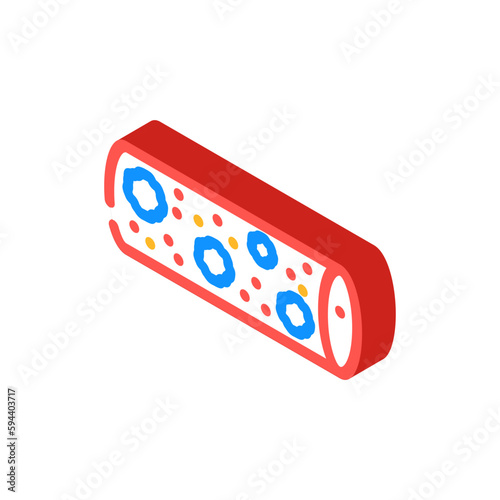 leukemia cancer isometric icon vector illustration