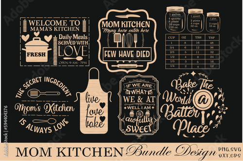 Kitchen Conversion Chart Laser Cut Bundle Design