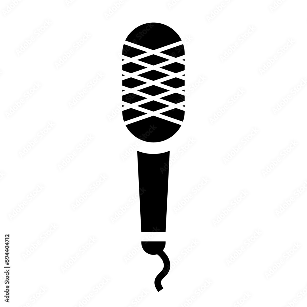 Microphone icon. Mike for conversion of sound waves. Vector Illustration Microphone icon. Mike for conversion of sound waves. Vector Illustration
