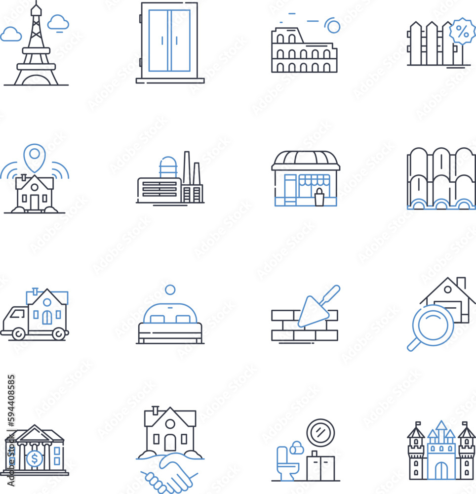 Room for rent line icons collection. Cozy, Spacious, Furnished, Clean, Modern, Affordable, Convenient vector and linear illustration. Private,Shared,Bright outline signs set Room for rent line icons collection. Cozy, Spacious, Furnished, Clean, Modern, Affordable, Convenient vector and linear illustration. Private,Shared,Bright outline signs set