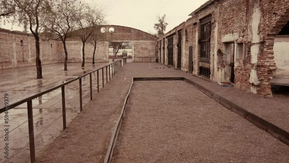 Old buildings in ruins without occupation Old buildings in ruins without occupation