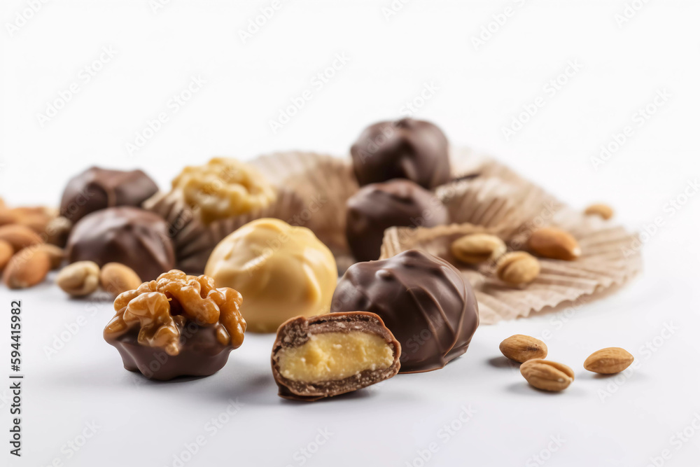 Obraz premium chocolate and nuts