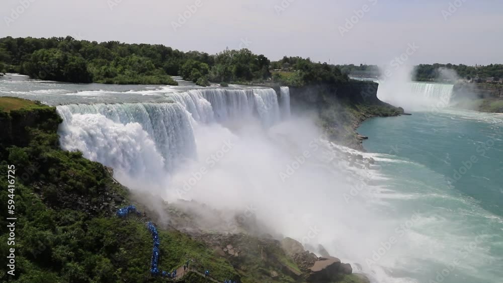 View of American falls at Niagara falls, USA, from the American Side
View of American falls at Niagara falls, USA, from the American Side