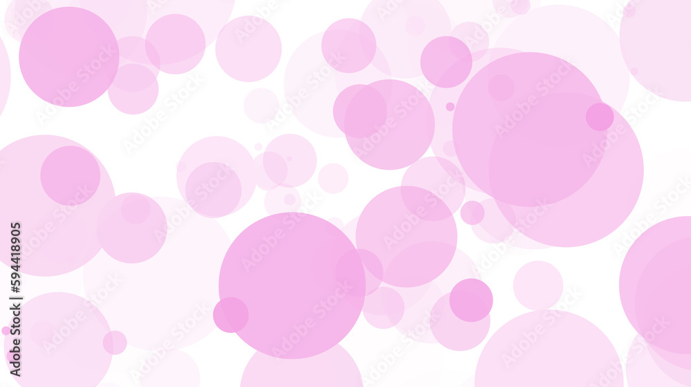 Small and big circles in pink Small and big circles in pink