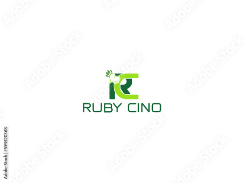 Ruby Cino Logo for Business Fully royality free, eye catching Logo Design ,Eco Friendly Logo Vector Art, Icons, and Graphics for Free Download,Abstract Green Leaf Logo Icon Vector Design Ecology Icon.